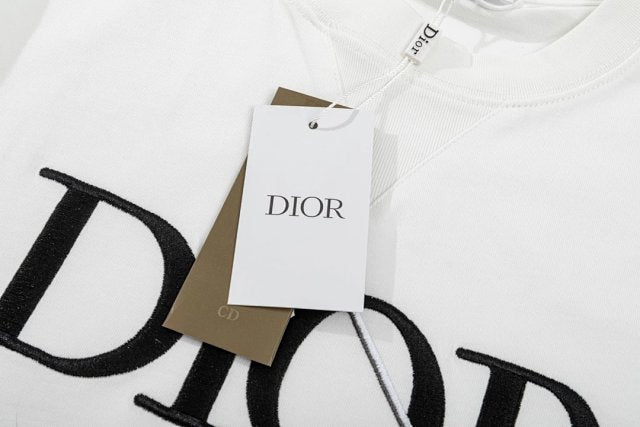 Dior White Jersey Logo Embroidered Judy Blame T-Shirt